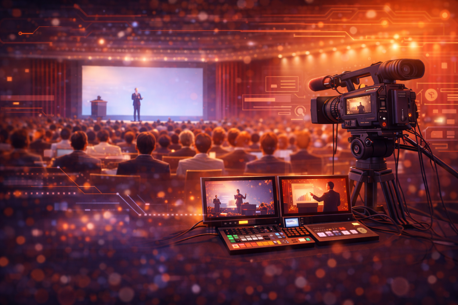 会場の雰囲気を伝える配信イメージ